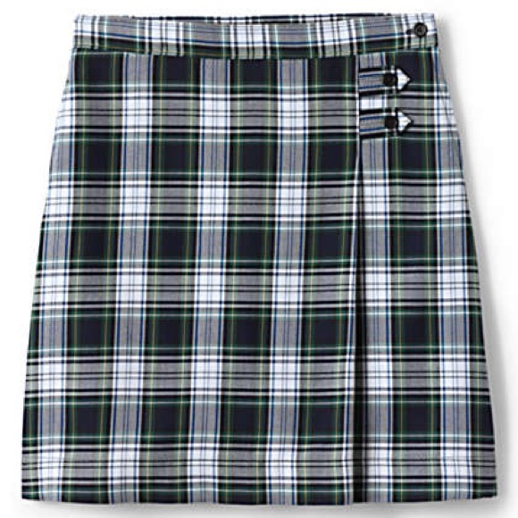 Lands' End Other - Lands End White Plaid uniform skirt size 14